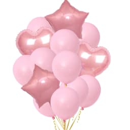 14/10pcs Gold Sliver Latex Heart Valentine's Day Balloons Metallic Gender Reveal Globos Baby Shower Wedding Birthday Party Decor