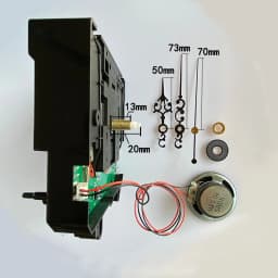 Quartz Clock Movement Wall Shaft 6 9 13mm Music Chime Box Pendulum Swing Silent Mechanism With Hands DIY Replacement Kits