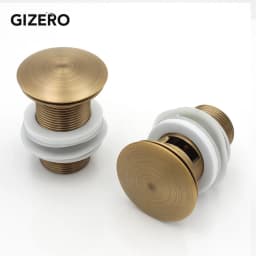 Bathroom Basin Sink Pop Up Drain Antique Brass Carved Waste Stopper Clic-clac Waterlet Vanity Sink Waste Drainer ZR2023