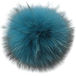 Big Colorful Fluffy Real Fox Fur Raccoon Pompoms With Button DIY Poms Balls Natural Fur Pompons For Hats Caps Shoes Whosale