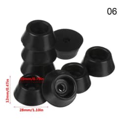 10pcs Rubber Non-slip Chair Leg Caps Feet Pads Sofa Foot Covers Floor Furniture Legs Non-noise Protector Pad with Screws