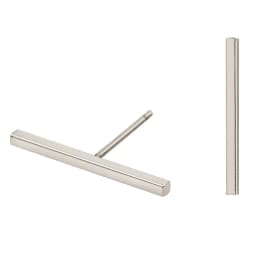 2024 Fashion Gold/Black Color Punk Simple T Bar Earrings For Women Ear Stud Fine Jewelry Geometry Brincos Bijoux