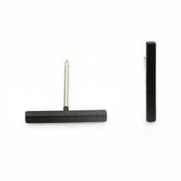 2024 Fashion Gold/Black Color Punk Simple T Bar Earrings For Women Ear Stud Fine Jewelry Geometry Brincos Bijoux