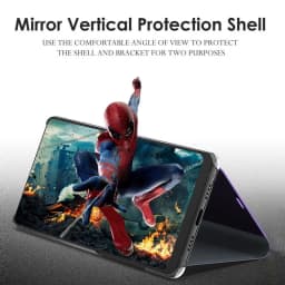 Original Samsung Smart Mirror View Flip Case Cover For Samsung Galaxy S25 S24 Ultra S10 S9 S8 Plus Note 20 9 8 Phone S-View Case