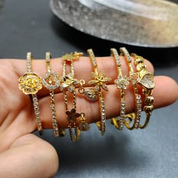 20 Styles Dubai Gold Color Baby Bangles For Kids Baby Promotion Sale Child Birthday Gifts Children'S Bracelets