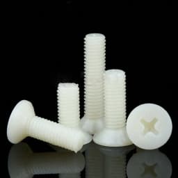 10/25/50pcs M2.5 M3 M4 M5 M6 M8 Flat Head Phillips Screws Nylon Plastic Screw Length 5mm-40mm
