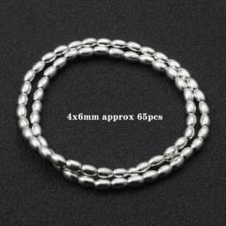 Natural Stone Silver Color Hematite Beads Rondelle Heart Star Round Loose Spacer beads for Jewelry Bracelet Making DIY Bracelet