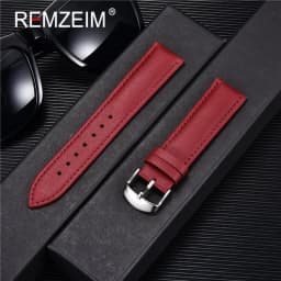 High quality Soft Women Watch Strap 14mm 16mm 18mm 20mm 22mm Genuine Leather Brown Red Pink Black Purple Watchband + Tool