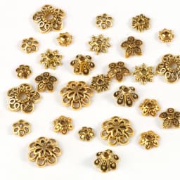 Metal Gold Color Hollow Flower Bead Caps Star Filigree Loose Spacer Caps for Earrings Bracelet Diy Jewelry Making Supplies