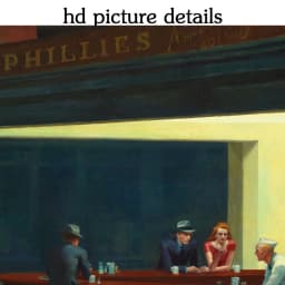 Nighthawks by Edward Hopper Famous Paintings On the Wall Art Posters And Prints Canvas Pictures Wall Decor for Living Room Decor