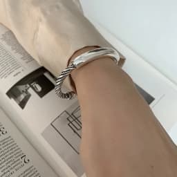 Mewanry Silver Color Couples Bracelet for Women New Trend Vintage Punk Rock Party Twist Jewelry Birthday Gifts Wholesale