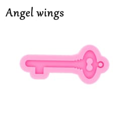 DY00478 Shiny Keys Silicone Molds, Scissors Fish Bones Mould Epoxy Resin Jewellery Making. Frame Triple Moon Chocolate Mold