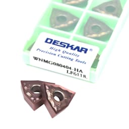 10pcs WNMG080404 WNMG080408 MQ MA MM HS MS HA JMS LF6118 Numerical Control Lathe External Turning Inserts Tools Cutting Inserts