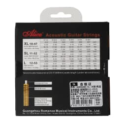 Alice AWR480 AWR486 Muti-Layer Nano Coating Anti-Rust Long Life Acoustic Guitar Strings Hexagonal Steel Core 1st-6th