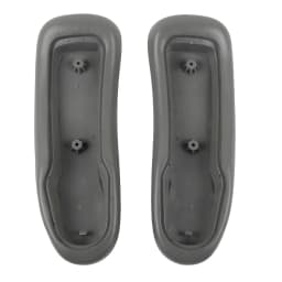 Vinyl Arm Pads Caps for Herman Miller Classic Aeron Office Home Chair Graphite/Black Smoke/Grey Color Fit Size A, B, C 1 Pair