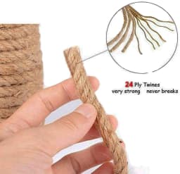 100% Natural Jute Rope Hemp Rope Cord String Twine Burlap Jute Twine For DIY Crafts Gardening Hammock Home Decor 1-14mm