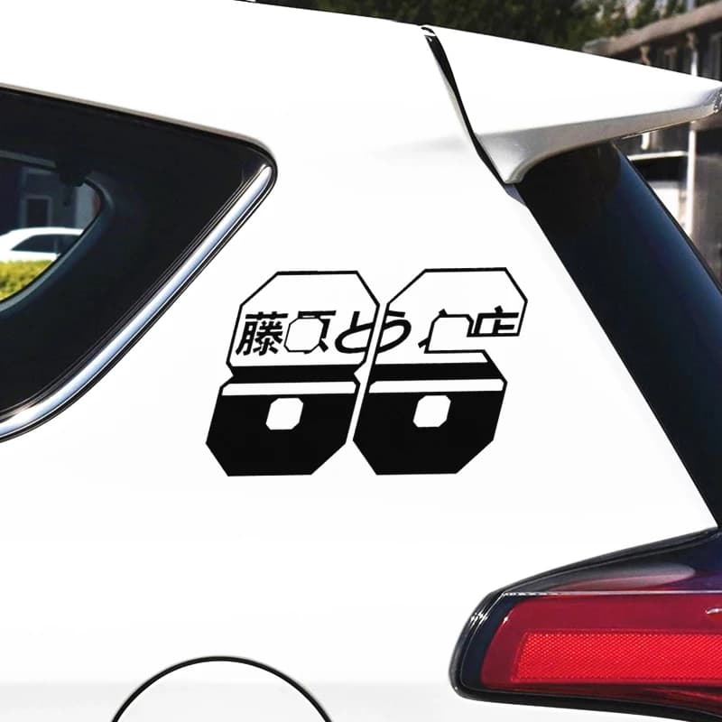 Car Stickers AE86 Initial D Racing Drift Reflective Decals For Window Windshield Fuel Tank Cap Bumper Trunk Auto Tuning Styling