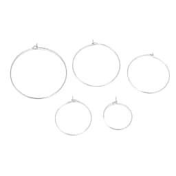 20pcs/Lot Gold Stainless Steel Circle Earwire Hoops Loop Earrings for DIY Dangle Earring Jewelry Making Supplies 20mm 30mm 40mm
