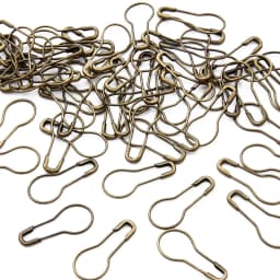 100pcs Mix Safety Pins Metal Gourd Pins Crochet Locking Knitting Cross Stitch Marker Tag Clips Hangtag DIY Sewing Tools Needle