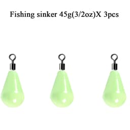 Luminous Fishing Weights Sinkers 11g-60g Water Drop 360 Degree Rotation Fishing Sinker Bass Fishing Accessories