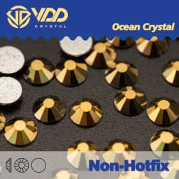 VDD SS3-SS30 Labrador/Hematite/Aurum/Metallic Blue/Rose Gold Glass Crystals Non Hot-Fix Rhinestones DIY Nail Art Accessories