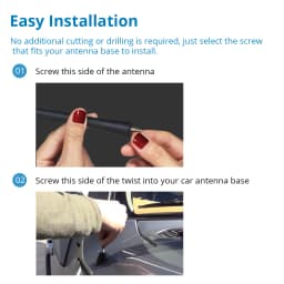 3 Screws Car Universal Antenna Covering Multiple Models 9 "11" 16" Car Auto Radio Antenna Car Mast Whip for BMW MazdaToyota Golf