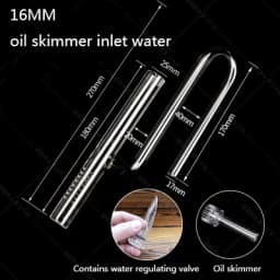 Aquarium glass water inlet and outlet oil removal film water inlet set filter barrel water inlet and outlet pipe holder