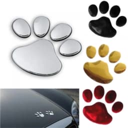 2PCS Auto Accessories Car Sticker Cool Design Paw 3D Animal Dog Cat Footprint Decal Car PVC sticker car decal