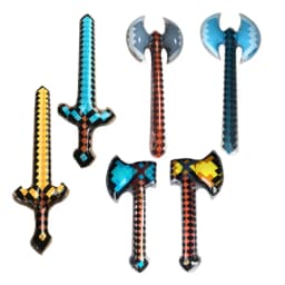 New Pvc Inflatable Knife and Fork Sword Stick Hammer Sword Stick Axe Props Children's Toys Birthday Gift Balloon