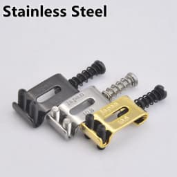 1 Set 10.5MM/10.8MM/11.3MM Stainless Steel / Titanium Alloy (TC4) Electric Guitar Bridge Saddle for Fende.r ST