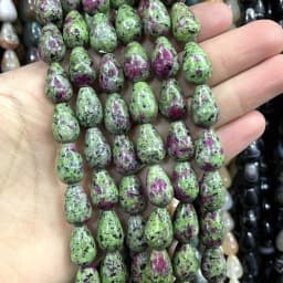 6 8 10MM Natural Stone Water Drop Turquoises Agates Quartz Jades Loose Spacer Beads For Jewelry Making DIY Bracelet Accessories