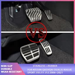 Gas Fuel Brake Pedal Pads Cover AT MT for Nissan Qashqai J11 2014-2021 X-Trail Rogue T32 Sentra SR 2021 Kicks Altima 2019 Micra