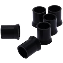 10Pcs Black Rubber Tobacco Pipe 11mm Dia. Smoking Tip Grips Smoke Mouthpiece Stem Silicone Ring Protective Sleeve 1.7cm Length