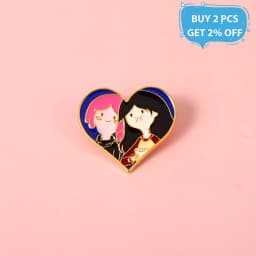 Princess Bubblegum And Marceline Anime Enamel Pin Badges Metal Brooches Backpack Accessories Lapel Pins Cute Jewelry Gifts