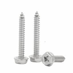 5 -10 pcs 304 Stainless Steel Self-Tapping Phillips Hex Screw Cross Hexagonal Flange Cross Head Screws Wood Nail M3 M4 M5 M6