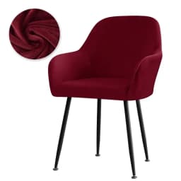 Velvet High Arm Chair Cover Elastic Dining Chair Slipcovers Fabric Washable Office Rocker Chairs Covers Home Decor Seat Cover