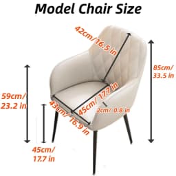 Velvet High Arm Chair Cover Elastic Dining Chair Slipcovers Fabric Washable Office Rocker Chairs Covers Home Decor Seat Cover