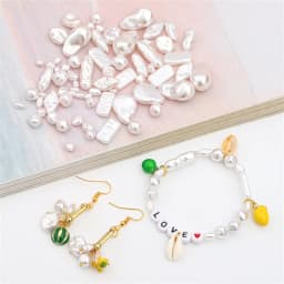 Cute Irregular Shape ABS Imitation Pearls Beads Charms for Necklace Bracelet Bead For Jewelri Makeing
