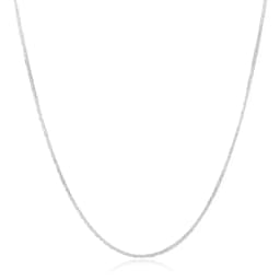 5pcs 925 Sterling Silver Necklace 2MM Sideways Silver Chain DIY With Chain Clavicle Chain 16''18''20''22''24