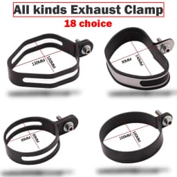 Motorcycle Exhaust Muffler Escape Clamp Carbon Fiber Hanger Bracket 90mm 100mm 120mm for Yoshimura for akrapovics for SC for TBR