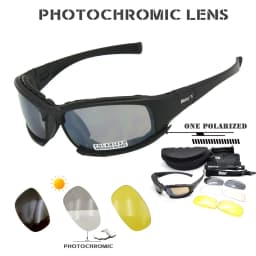 Daisy X7 polarized Sunglasses Tactical Goggles Men Polarized C5 Glasses Kit War Game Shooting Goggles Outdoor Cycling Gafas