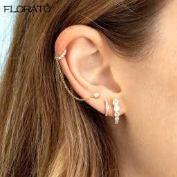 Exquisite Crystal Curved Stud Earrings 925 Sterling Silver Ear Needle Korean Fashion Women's Earrings Simple Birthday Gifts