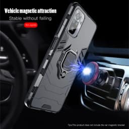 KEYSION Shockproof Case For Redmi 10 Note 10S Note 11 Pro 5G 9 9T 9A K40 Ring Stand Phone Cover for Xiaomi Mi 11 Lite 11T Pro