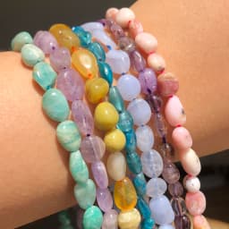 5-7mm Natural Stone Beads Citrines Amazonite Apatite Opal Irregular Loose Gems Beads for Jewelry Making Bulk DIY Bracelet 15''