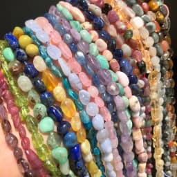 5-7mm Natural Stone Beads Citrines Amazonite Apatite Opal Irregular Loose Gems Beads for Jewelry Making Bulk DIY Bracelet 15''