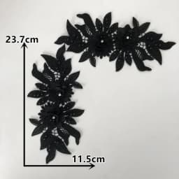 Colorful styles of women's clothing 3D three-dimensional flower decoration ABC pearl rhinestones DIY craft supplies accessories