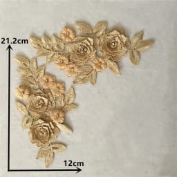 Colorful styles of women's clothing 3D three-dimensional flower decoration ABC pearl rhinestones DIY craft supplies accessories