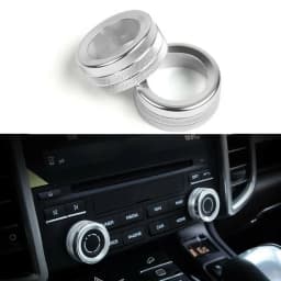 2PCS Car Volume Radio Knob Cover For Macan S Turbo Panamera S 911 Boxste Car Accessories Volume Knob Cover