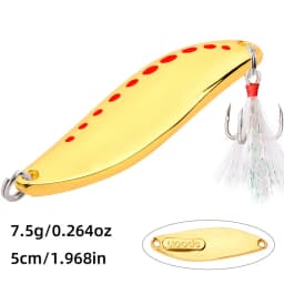 1PCS Metal Spinner Spoon trout Fishing Lure Hard Bait Sequins Noise Paillette Artificial Baits Spinnerbait Fishing Lures Tools