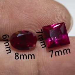 Rubys Cutting Unheated Mined Rectangle Cut VVS Gem Corundum Spinel Various Shapes Making Diy Wedding Jewelry